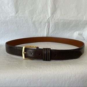 Byron Brown Genuine Lizard Leather Made in the USA
